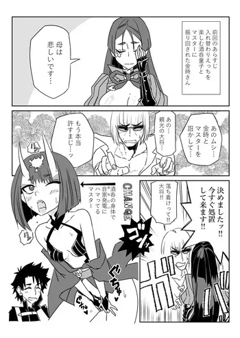 [京唄麻呂] 入れ替わったマスターと酒呑と金時と頼光ママ (Fate/Grand Order) manga cover
