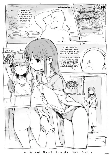Konyoku wa Onaka no Naka de | A Mixed Bath Inside Her Belly manga cover