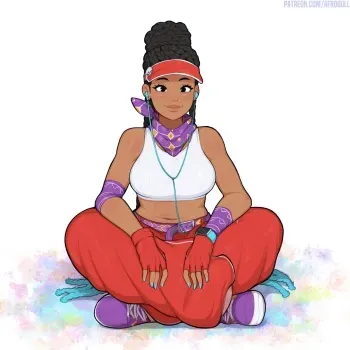 [Afrobull] Juri x Kimberly (Street Fighter 6) manga cover