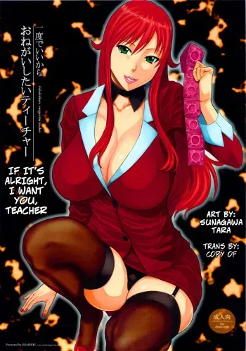 Ichido de Iikara Onegai Shitai Teacher - If It's Alright, I Want You, Teacher manga cover