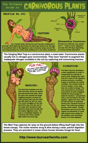 [taurusartworks] Carnivorous plants manga cover