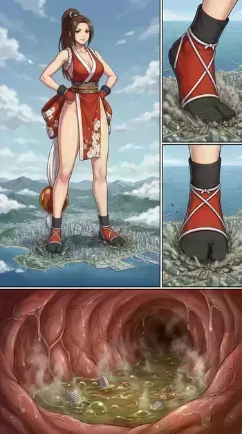 Giantess vore IA manga cover