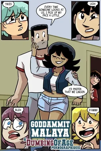 Goddammit Malaya (Dumbing of Age) (Pornographique) manga cover