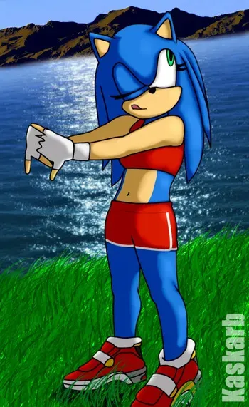 [KaskarB] Tails x Female Sonic manga cover