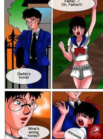 [Incest ] Daughter cannot understand, what is happening... Well, daddy will help manga cover