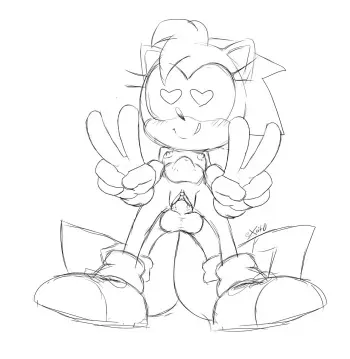 [Excito] Classic Amy (Sonic the Hedgehog) manga cover