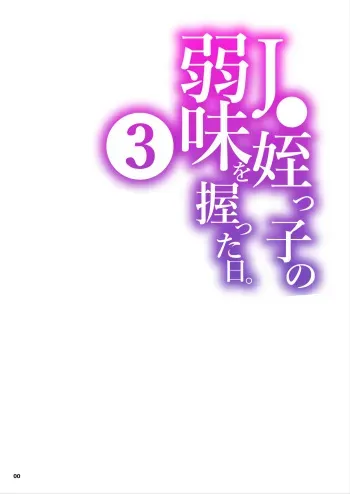 JC Meikko no Yowami o Nigitta Hi. 3 | The Day My Junior High Niece Fell Under My Thumb 3 manga cover