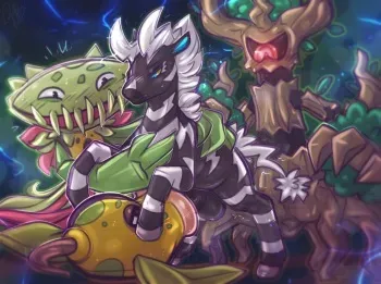 [dimwitdog] Zebstrika and the Plant Gang (Pokemon) manga cover