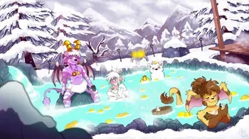 [The Chu (Raizy)] A Fun Day in an Onsen manga cover