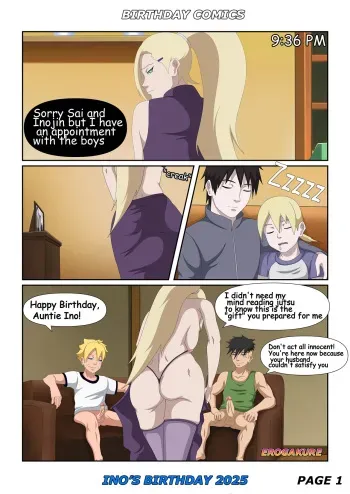 Ino's birthday By Erogakure manga cover