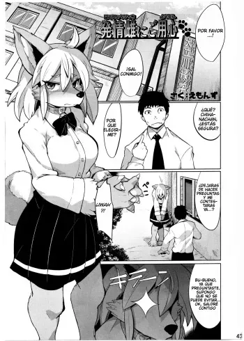 (C91) [Mayoineko (Emons)] Hatsujou Bitch ni Goyoujin (Kemokko Lovers 7)[Spanish] manga cover