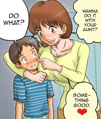 [Ariyuuji] A Nephew Seduced Into Sex By his Cheerful Aunt! - English (full color) manga cover