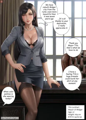 [Alexander Dinh] Tifa mayor ver. (FF7R) Parts 1+2+3 manga cover