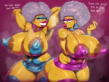 [Rampage] Aunts (The Simpsons) manga cover
