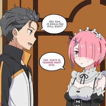 [waytntr] Rezero Emilia x Roswaal x Rem manga cover