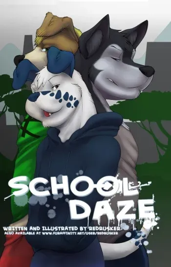 School Daze by RedRusker (Now With Colour Cover) + Lapping the Competition by Adam Wan manga cover