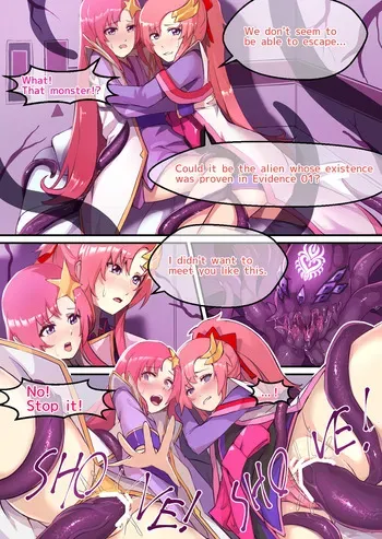 [Syuugetu Saccharin] Rakusu kyuuketsuki-ka to Mia inma-ka (Gundam Seed Destiny) manga cover