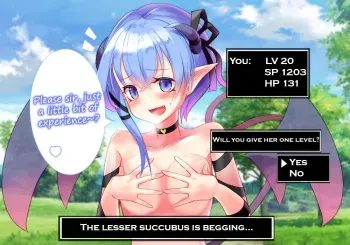 [Circle Tekua] Lesser succubus swelling boob paizuri drain manga cover
