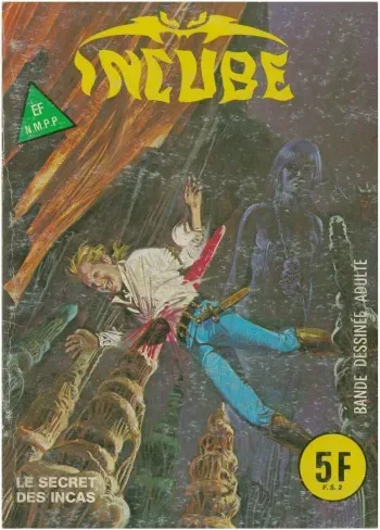Incube N. 03 Le Secret Des Incas - French Adult Comics Vintage manga cover