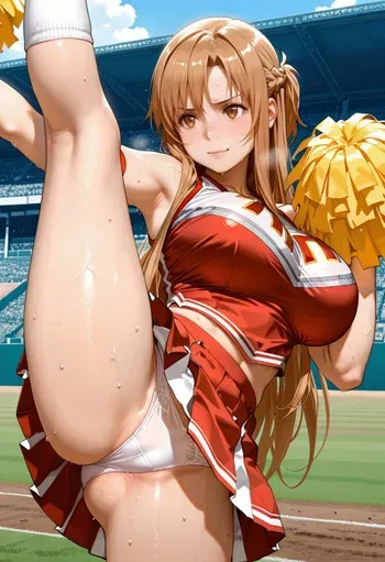 Yuuki Asuna／Sword Art Online Cheerleader・creampie・SEX・pregnant_belly・pregnancy [AI Generated] manga cover