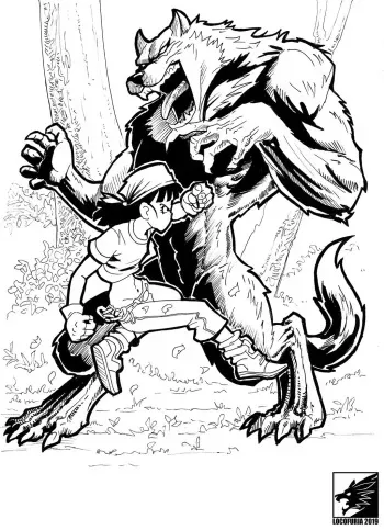 [Locofuria] Pan vs. The Werewolf - Pan's Lunar Battle (Dragon Ball GT) manga cover
