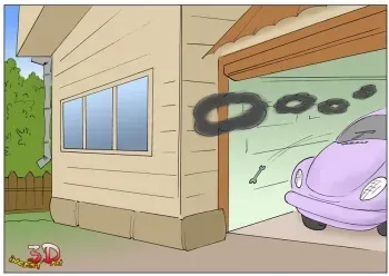 [Dennis the menace] Repairing the car manga cover