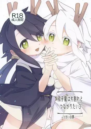 (JKet 8) [akanenomi (unii)] Futagoryuu wa Kataware to Tsunagaritai 3 manga cover