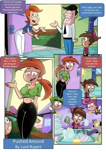 [Lord Rupert] Pushed Around (The Fairly OddParents) manga cover