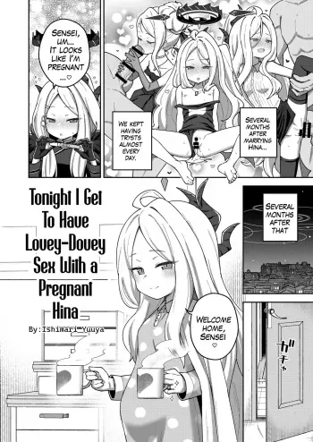 Tonight I Get to Have Lovey Dovey Sex with a Pregnant Hina manga cover