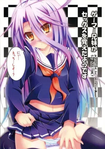 (C86) [Imitation Moon (Narumi Yuu)] Gamer Kyoudai ga Sex wo Oboeta You desu (No Game No Life) manga cover