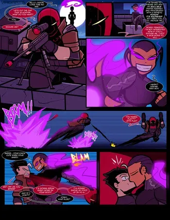 [VADARTS] Red Hood x Blackfire (Teen Titans) manga cover