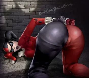Harley Quinn cuffed and stuffed manga cover