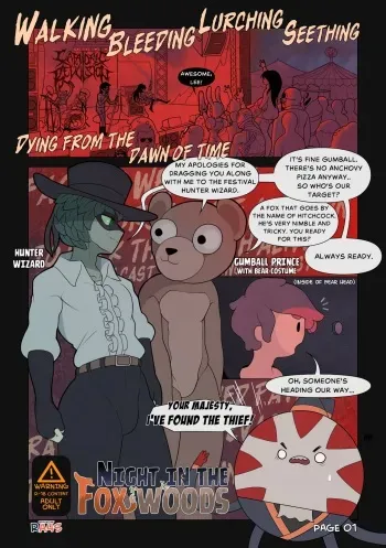 Night In The Fox Woods manga cover