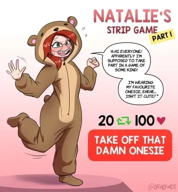 [Lech Lewds] Natalie's Strip Game manga cover