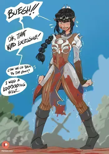 [The Kinky Quest] Shadowheart (Baldur's Gate 3) manga cover