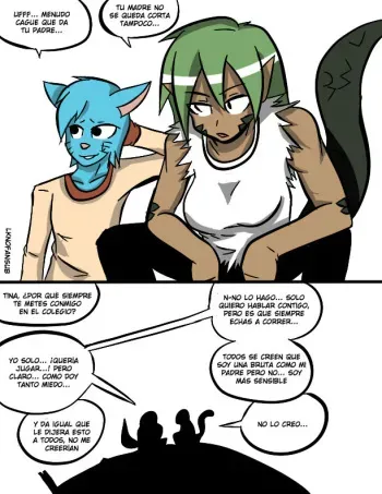 [Inuyuru] The Bully (The Amazing World of Gumball) [Spanish] [LKNOFansub] manga cover