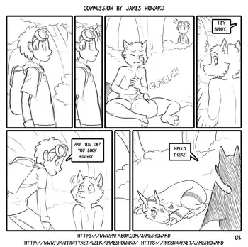 [James Howard] Commission for Readasaurous (Digimon Tamers) manga cover