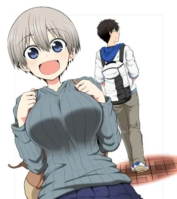 Official art - Uzaki-chan Wants to Hang Out manga cover