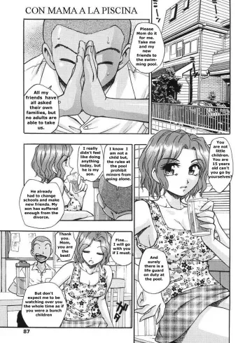 Mom At The Pool manga cover