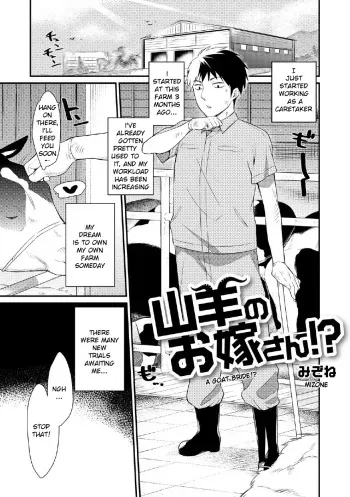 [Mizone] Yagi no Oyomesan! | A Goat Bride! (Comic Anthology Qoopa Vol.5) [English] [Decensored] manga cover