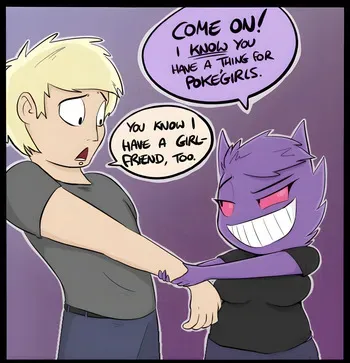 [ShoutingIsFun] Gengar Seducing Someone (Pokemon) manga cover
