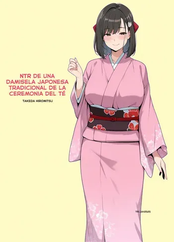 NTR de una damisela japonesa tradicional de la ceremonia del té manga cover