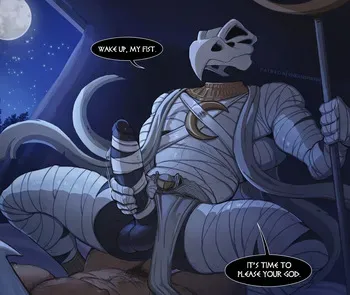 [VHKAnsfweer] Khonshu x Moon Knight manga cover