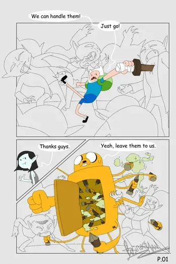 [businessman69] Adventure Time - Stakes manga cover