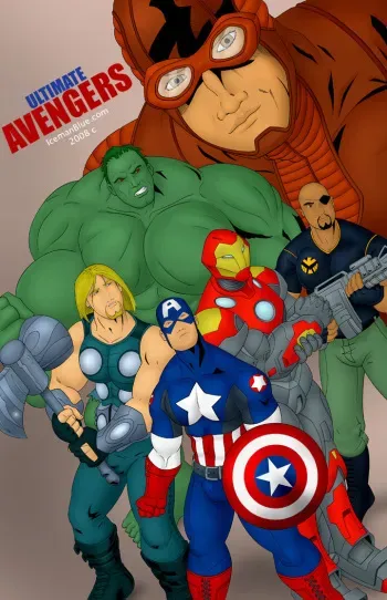 [Iceman Blue] Ultimate Avengers manga cover