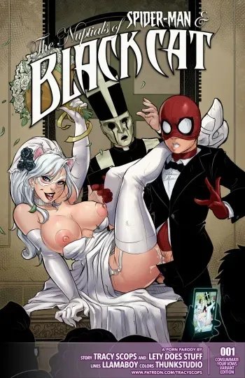 [Tracy Scops (Llamaboy)] The Nuptials of Spider-Man & Black Cat (Spider-Man) manga cover