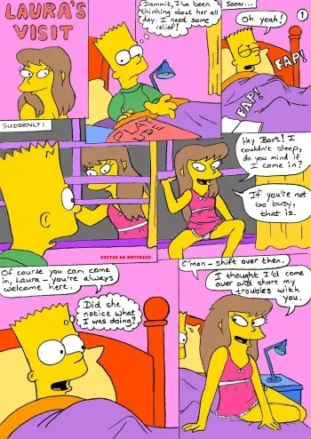 [Jimmy] Laura's Visit (The Simpsons) [Colorized] [Ongoing] manga cover