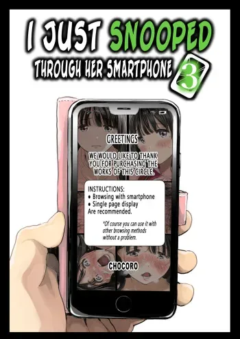 Kanojo no SmaPho o Nozoita dake nano ni 3 | I Just Snooped through Her Smartphone 3 manga cover
