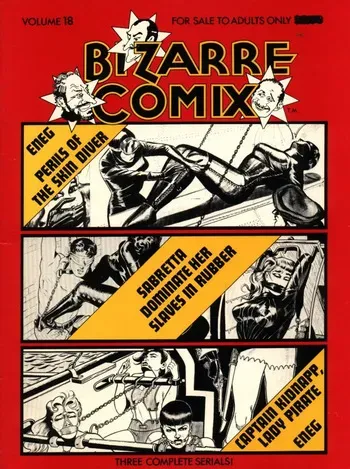 Eneg [= Gene Bilbrew] - Captain Kidnapp, Lady Pirate [Bizarre Comix 18.3, EN] manga cover