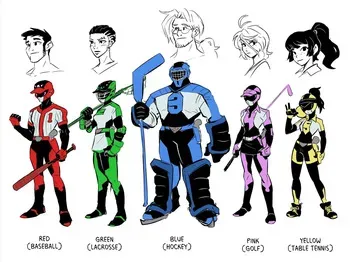 [Spicymancer] Acti-Rangers (OC) manga cover